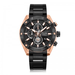 Alexandre Christie AC 6604 Rosegold Black MCBBRBA